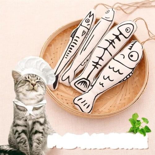 Legendog 1pc Cat Toy Fish Shape Interactive Kitten Catnip Toy Kitten Chew Toy With Rope Pet Supplies Pet Accessories