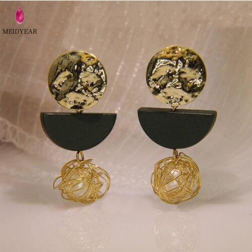 MEIDYEAR Women's Gold Earrings