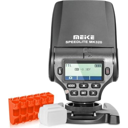 MEKE Meike TTL mini flash speedlite MK320 MK320-F for fujifilm hot shoe camera X-T30 X-M1 X100s X-a1 X-e2 X100t as EF-20+GIFT