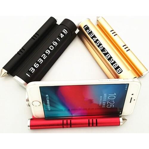 Metal Temporary Parking Number Plate Aroma Bracket Safety Hammer for Volkswagen vw POLO Tiguan Passat Golf EOS Scirocco Jetta