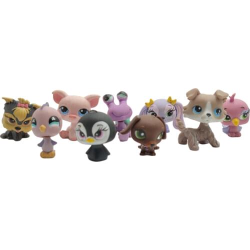 3PCS/set random Gifts 4-5 cm Loose Old Pet Shop Toys Cat Puppy Kitten Figure Mini Toy Figures Classic Little Pet Toys