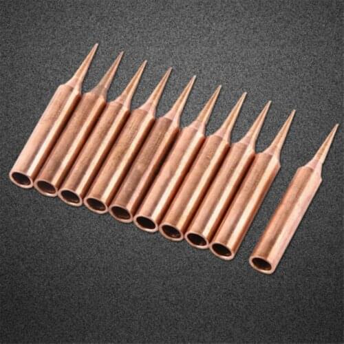 2021 New 10Pcs Soldering Iron Tips Copper Solder Screwdriver Iron Tips Soldering Welding Head 900M-T-I Lead Free