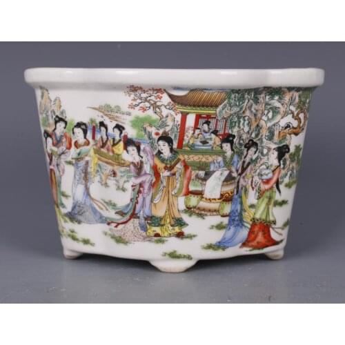 Folk Collection, Home Decoration, Flower Ornaments, Antique Porcelain