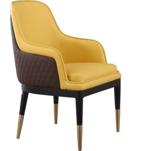 Solid Wood Dining Chair Luxury Bentley Leisure Designer Dining Chair Hotel Home Sales Office Negotiates Reception Chair