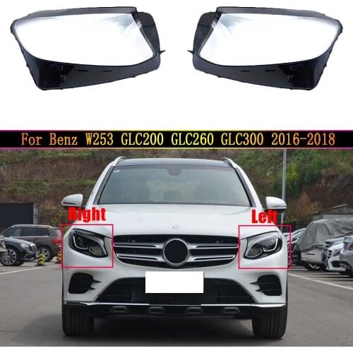 Headlamp Lens For Mercedes-Benz W253 GLC200 GLC260 GLC300 2016~2018 Headlight Cover Replacement Car Front Head Auto Shell