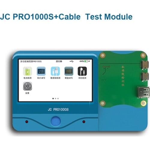 JC Pro1000S USB Data Cable Test Module For iPhone iPad Data Cable Testing Board Distinguish Original Fake Cable