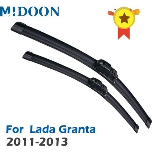 MIDOON Wiper Front Wiper Blades For Lada Granta 2011 2012 2013 Windshield Windscreen Front Window 24"+16"