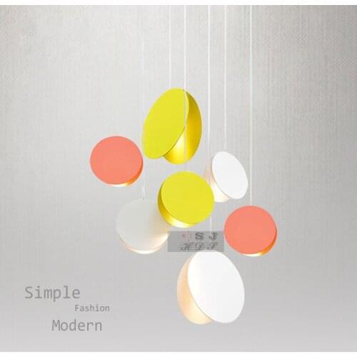 Modern Nordic AMBIT Pendant Lights Denmark Colored Macaron Aluminum LED pendant lamp Kitchen Restaurant Light Ceiling Fixtures