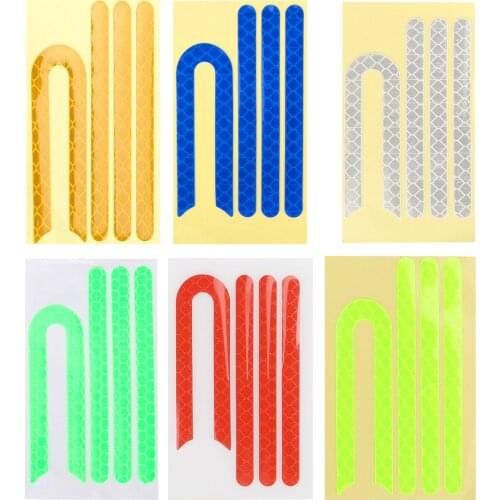 U-shaped Reflective Safety Protection Strip Plastic Side for Xiaomi Mijia Electric Scooter M365 Accessories Light Tags Bars