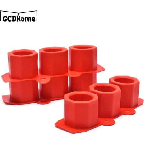 Octagonal Silicone Mold Concrete Fleshy Flower Pot Candlestick Mold Ceramic Clay DIY Crafts Mold DIY Flower Pot Mold