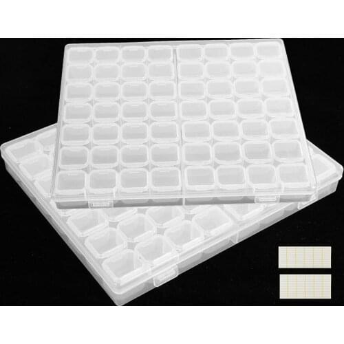 Storage Sticker Box Tool Diamond Painting Embroidery Accessories Bead Organizer 4/56/112 Storage Case Container