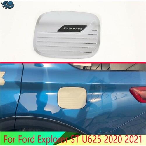 For Ford Explorer ST U625 2020 2021 Car Accessories ABS Chrome fuel tank cap cover car-styling trim oil fuel cap protective