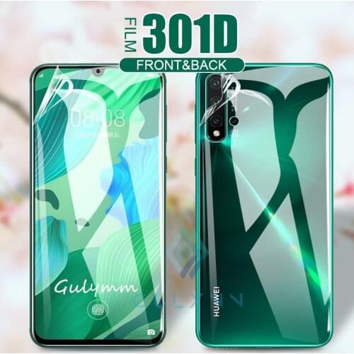 Front & Back 301D Curved Edge Soft Hydrogel Film For Huawei Mate 30 40 Pro 20 P30 P40 Lite Screen Protective Film For Honor 30