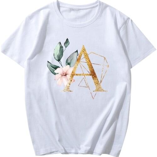 2021 New Womens T-Shirt 26 Letter Printed Vogue Harajuku Tops Casual Tee Summer Short Sleeve Female T shirt for Women Clothing