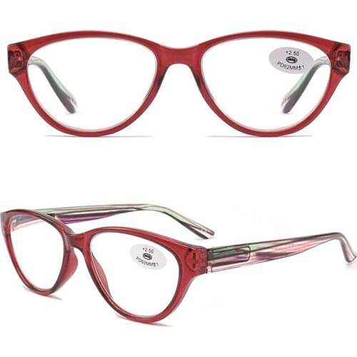 215152 Transparent Cat Eye Glasses Youngth Women Reading Glasses