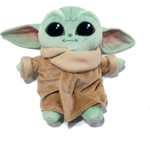 22Cm Star Wars Baby Yoda Pluche Mandalorian Pp Katoen Knuffels Mooie Pop Speelgoed Kinderen Kerstcadeaus