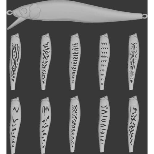 WLure Hard Plastic 3D Stencil for UPM680 V2