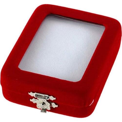 70% Hot Sale Red Velvet Gift Jewelry Box Case Display Holder for Ring Bracelet Bangle Earrings
