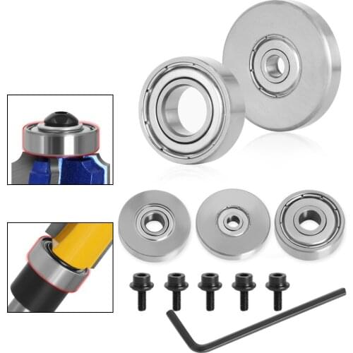 9 Styles Durable Steel Bearings Accessories Kit Fits For Milling Cutter Heads Shank Holder Bearing Cutter Head Bearing Tools