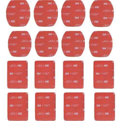 Gopro Accessories Flat Curved Mount Set Sticker 3M Adhesive for Go pro Hero 8 7 6 5 4 3+ 2 for Xiaomi Yi 4K EKEN H9