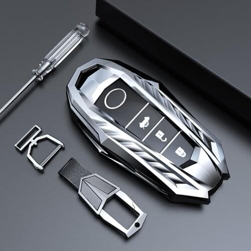 Zinc Alloy Car Key Case For Toyota key cover for Chr Rav4 Auris Avensis Prius Aygo Camry Corolla Land Cruiser 200 Prado Crown