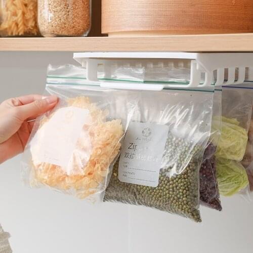 Refrigerator Food Sealed Bag Storage Rack Cabinet Miscellaneous Grain Sealed Bag Storage Rack Hanging Drawer Rack Kitchen Tools