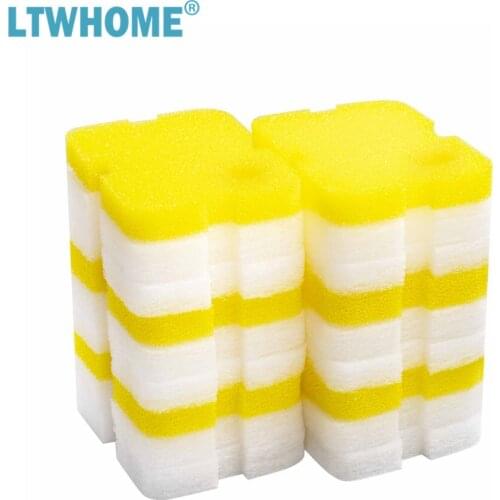 LTWHOME Compatible Bio Sponge and Floss Pad Replacement for Cascade 500 GPH Aquarium Canister Filter