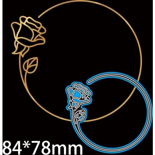 Metal Cutting Dies FLOWER CIRCLE new for decoration card DIY Scrapbooking stencil Paper Craft Album template Dies84*78mm