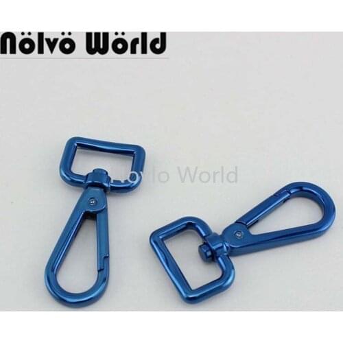 Nolvo World 5-20pcs IP blue color 6.1X2cm 3/4 Inch strong clasp clips for bag shoulder strap,3/4" belt strap swivel snap hook