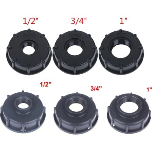 2 styels IBC Tank Adapter Tap Connector Replacement Valve Fitting For Garden Water Connectors 1/2 Inch 3/4 Inch 1 Inch Thread