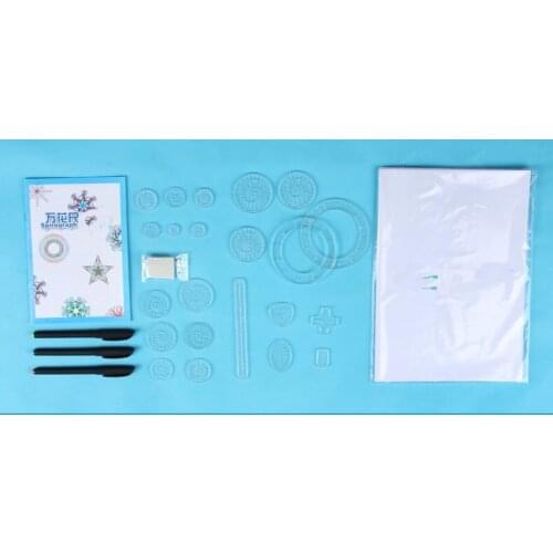 Plastic board unisex 2020 ruler Garland Magic Set Diy Early Education Painting Tools Gear Drawing Template Ruler Paint Learning