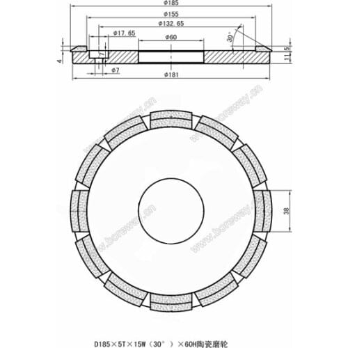 Supply ceramic grinding wheel