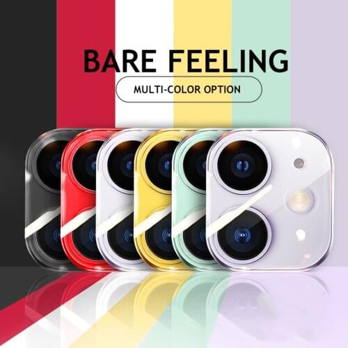 Multi-color Metal Camera Lens Screen Protectors for iPhone12 Series Ultra Thin Protective Case Covers for IPhone12 Mini Pro Max