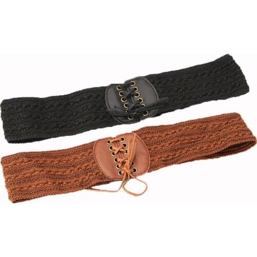 Belt for women Wide leather waist corset belt ladies fashion Stretch Elastic Slimming Body waist Girdle dress Waist band strap