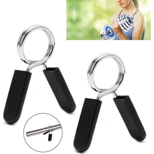 2Pcs 28mm/30mm Barbell Gym Weight Lifting Bar Dumbbell Lock Clamp Spring Collar Clips Training Accessories