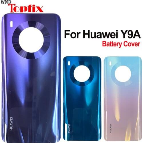 Back Cover Case Back Battery Cover Housing For Huawei Y9a Back Cover Y9a Battery Back Rear Glass Cover