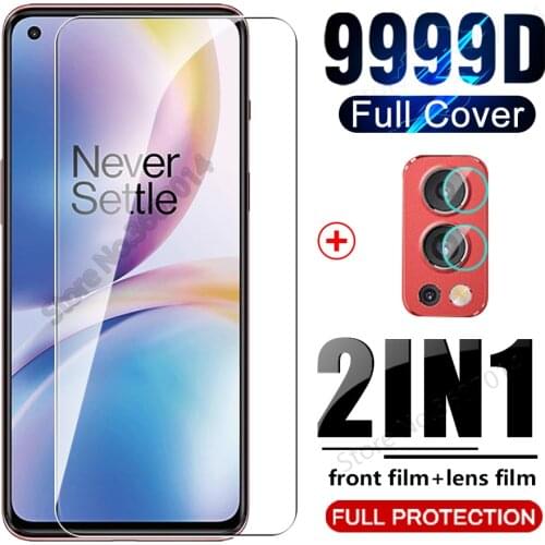 Full cover one+ nord2 glass tempered glasses for oneplus nord2 nord 2 5g 6.44" 2021 glas super thin screen protector camera film