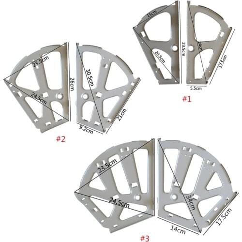 1Pair Stainless Steel Furniture Hinge Shoe Drawer Cabinet Hinge Rack 1/2/3 Layer B85C