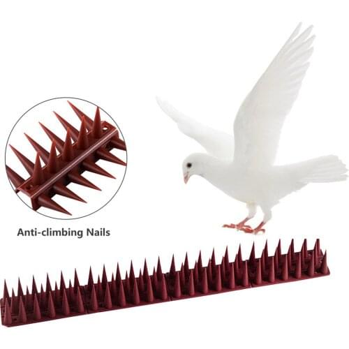 12pcs Plastic Spikes Practical Squirre Birds Pigeons Cat Deter-rent Tool for Outdoor Garden Fence Wall Off Harmless To Animal