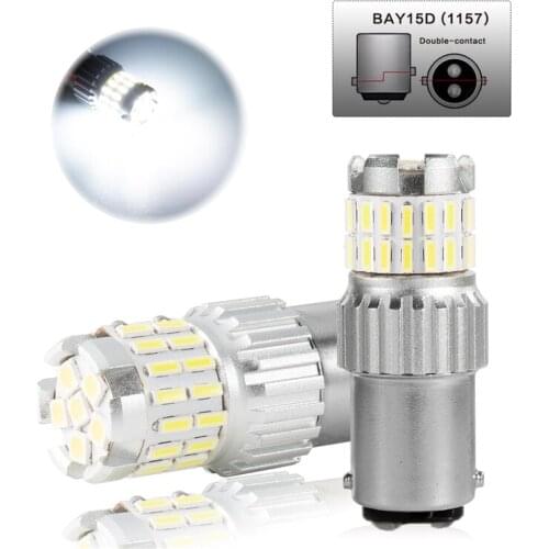 2Pcs P21W LED 1156 BA15S Led Bulb BAU15S PY21W 1157 BAY15D P21/5W 21/5W T20 7443 T25 3157 Car Turn Signal Lamp 1800LM Auto Bulb