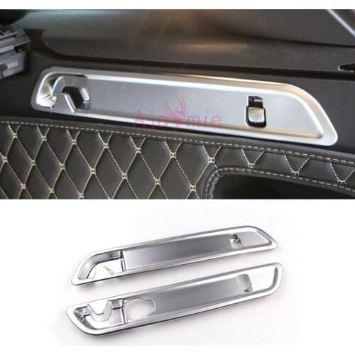 2016 2017 Rear Trunk Adjust Trims Detector Cover ABS Chrome Car Styling For Mercedes Benz GLC Accessories