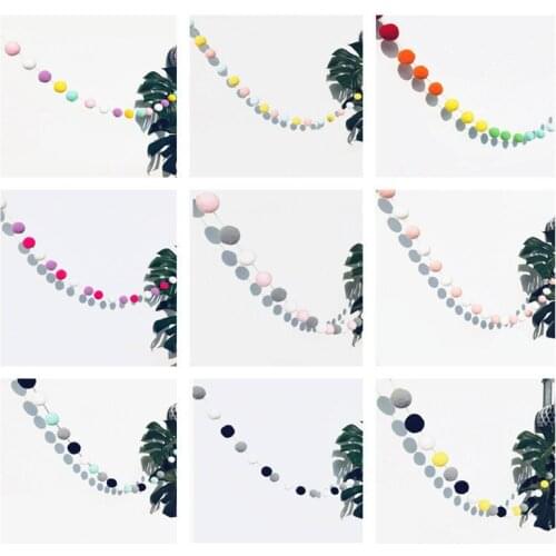 30MM 30PCS Nordic Ball Kids Room Decoration Wool Ball Wall Hanging Play Tent Decoration Props Pendants Ornaments Christmas Gifts