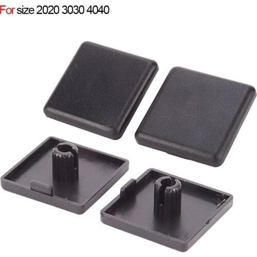 4pcs 2020 3030 4040 Black Plastic ABS Accessories End Cap Cover for Aluminum Profilfe Extrusion