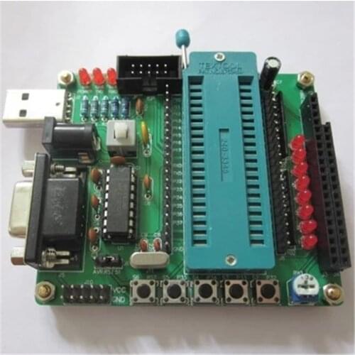 51/AVR MCU Development Board Learning Board DIY Learning Board Kit Set Spare Parts STC89C52