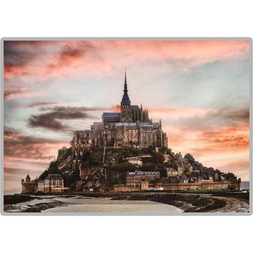 World Famous Scenic Spots "Mont Saint Michel Abbey" 5D DIY Diamond Painting Full Square/Round Diamond Embroidery Sale Decor Pic