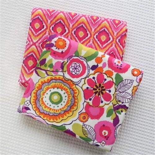 Free shipping 2pcs 50*150 cm handmade cotton fabric Vintage Patchwork quilting fabric for sewing cloth Baby&Childrens bedding