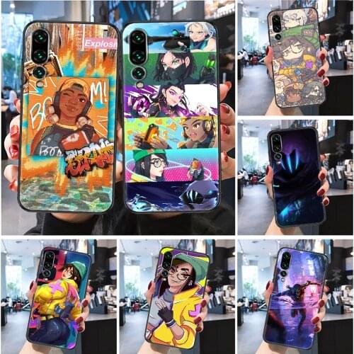 Valorant Game Phone case For Huawei Honor 6 7 8 9 10 10i 20 A C X Lite Pro Play Frosted black tpu back soft shell fashion