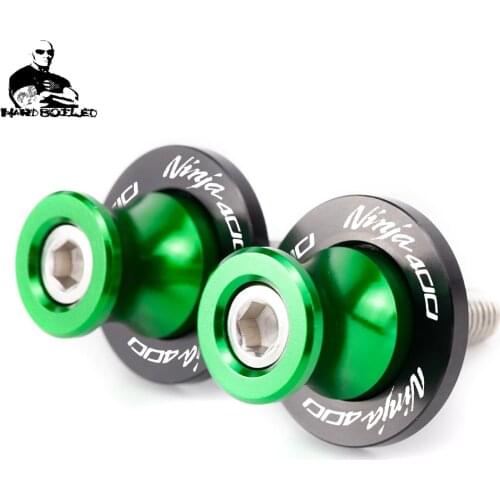 For Kawasaki NINJA400 NINJA 400 Z 400 Z400 2018 2019 Motorcycle Swingarm Spools Rear Stand Screws Sliders CNC 8mm Accessories