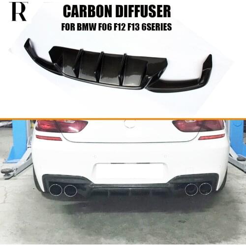 F06 F12 F13 M6 Carbon Fiber Rear Diffuser for BMW F06 F12 F13 640i 650i M-tech M-Sport & M6 Bumper 2012 - 2016