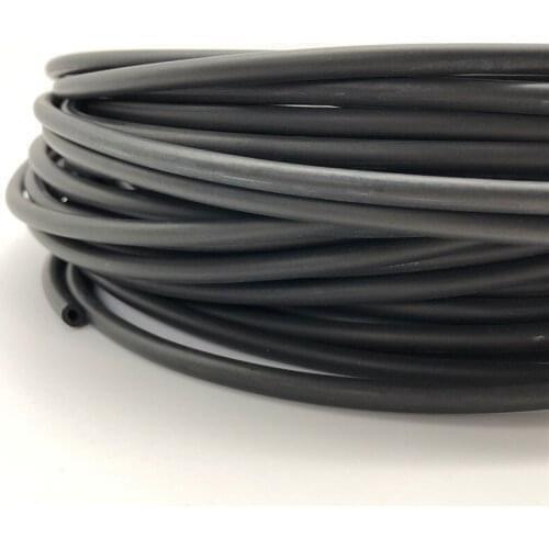 2.5mm Black Fluorine Rubber Round Strip High Temperature Resistant Sealing Strip-3/5Meters